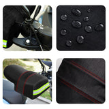 Maxbell 2x Summer Motorcycle Handlebar Muffs Waterproof Easy Installation Hand Muffs Solid Black