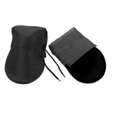 Maxbell 2x Summer Motorcycle Handlebar Muffs Waterproof Easy Installation Hand Muffs Solid Black