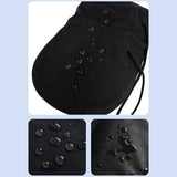 Maxbell 2x Summer Motorcycle Handlebar Muffs Waterproof Easy Installation Hand Muffs Solid Black