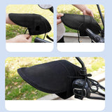 Maxbell 2x Summer Motorcycle Handlebar Muffs Waterproof Easy Installation Hand Muffs Solid Black