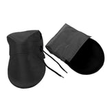 Maxbell 2x Summer Motorcycle Handlebar Muffs Waterproof Easy Installation Hand Muffs Solid Black