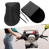 Maxbell 2x Summer Motorcycle Handlebar Muffs Waterproof Easy Installation Hand Muffs Solid Black
