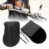 Maxbell 2x Summer Motorcycle Handlebar Muffs Waterproof Easy Installation Hand Muffs Solid Black