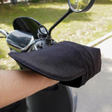 Maxbell 2x Summer Motorcycle Handlebar Muffs Waterproof Easy Installation Hand Muffs Solid Black