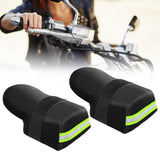 Maxbell 2x Summer Motorcycle Handlebar Muffs Waterproof Easy Installation Hand Muffs Black Reflective