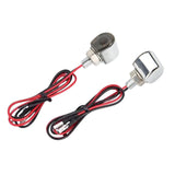 Maxbell 2 Pieces Motorcycle Turn Signal Light for Repair High Performance Parts Silver