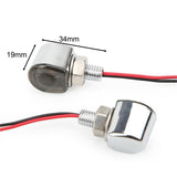 Maxbell 2 Pieces Motorcycle Turn Signal Light for Repair High Performance Parts Silver