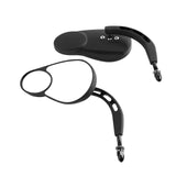 Maxbell Motorcycle Rearview Mirrors Split Vision Mirrors for Davidson 1982-2023 Black