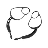 Maxbell Motorcycle Rearview Mirrors Split Vision Mirrors for Davidson 1982-2023 Black