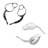 Maxbell Motorcycle Rearview Mirrors Split Vision Mirrors for Davidson 1982-2023 Black
