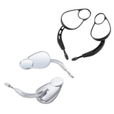 Maxbell Motorcycle Rearview Mirrors Split Vision Mirrors for Davidson 1982-2023 Black