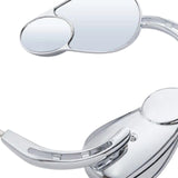 Maxbell Motorcycle Rearview Mirrors Split Vision Mirrors for Davidson 1982-2023 Silvery