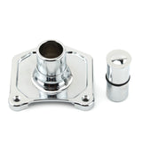 Maxbell Motorcycle Solenoid Cover Push Button Starter High Quality for Twin cam Silver