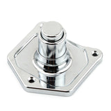 Maxbell Motorcycle Solenoid Cover Push Button Starter High Quality for Twin cam Silver