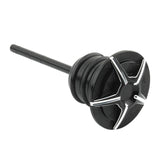 Maxbell Engine Oil Dipstick Durable for Harley Softail Series Slim Black White