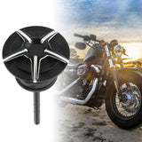 Maxbell Engine Oil Dipstick Durable for Harley Softail Series Slim Black White