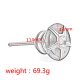 Maxbell Engine Oil Dipstick Durable for Harley Softail Series Slim Black White