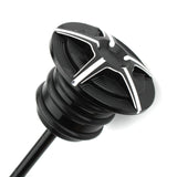 Maxbell Engine Oil Dipstick Durable for Harley Softail Series Slim Black White