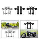 Maxbell Motorcycle Handlebar Riser Universal for Dyna Fat Bob Cvo Fxdfse : 2009 Silver