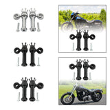 Maxbell Motorcycle Handlebar Riser Universal for Dyna Fat Bob Cvo Fxdfse : 2009 Silver