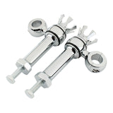 Maxbell Motorcycle Handlebar Riser Universal for Dyna Fat Bob Cvo Fxdfse : 2009 Silver