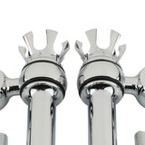 Maxbell Motorcycle Handlebar Riser Universal for Dyna Fat Bob Cvo Fxdfse : 2009 Silver