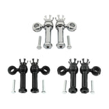 Maxbell Motorcycle Handlebar Riser Universal for Dyna Fat Bob Cvo Fxdfse : 2009 Silver
