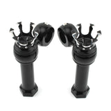 Maxbell Motorcycle Handlebar Riser Universal for Dyna Fat Bob Cvo Fxdfse : 2009 Black and Silver
