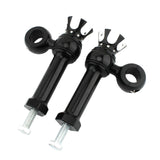 Maxbell Motorcycle Handlebar Riser Universal for Dyna Fat Bob Cvo Fxdfse : 2009 Black and Silver