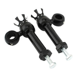 Maxbell Motorcycle Handlebar Riser Universal for Dyna Fat Bob Cvo Fxdfse : 2009 Black and Silver