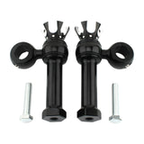 Maxbell Motorcycle Handlebar Riser Universal for Dyna Fat Bob Cvo Fxdfse : 2009 Black and Silver