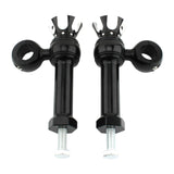 Maxbell Motorcycle Handlebar Riser Universal for Dyna Fat Bob Cvo Fxdfse : 2009 Black and Silver