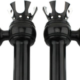 Maxbell Motorcycle Handlebar Riser Universal for Dyna Fat Bob Cvo Fxdfse : 2009 Black and Silver