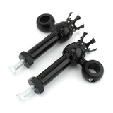 Maxbell Motorcycle Handlebar Riser Universal for Dyna Fat Bob Cvo Fxdfse : 2009 Black and Silver