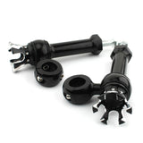 Maxbell Motorcycle Handlebar Riser Universal for Dyna Fat Bob Cvo Fxdfse : 2009 Black and Silver