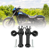 Maxbell Motorcycle Handlebar Riser Universal for Dyna Fat Bob Cvo Fxdfse : 2009 Black