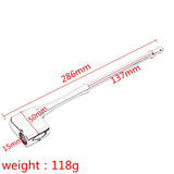 Maxbell Motorcycle Flag Pole Durable Motorcycle Flagpole Mount for Honda GL1800 Silver