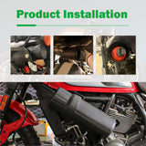 Maxbell Motorcycle Tool Tube Easy Installation Canister Gloves Storage Tube Medium