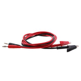 Maxbell P1040 1Set 1M 4mm Silicone Banana Plug to Crocodile Alligator Clip Test Probe Lead Wire Cable Test Leads Kits