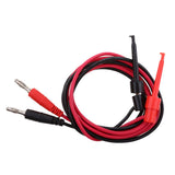 Maxbell 1Set 1M 4mm Silicone Banana Plug to Test Hook Clip Probe Lead Wire Cable Test Leads Kits