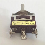 Maxbell Toggle Switch, SPDT On/Off/On 3 Position 3 Pins Momentary, AC 250V 15A