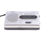 Maxbell Portable Pocket Mini Radio, BC-R21 FM/AM Operated by 2 AA Battery with Headphone Jack Port Radio. Designed for Life and Convenience (Sliver)