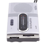 Maxbell Portable Pocket Mini Radio, BC-R21 FM/AM Operated by 2 AA Battery with Headphone Jack Port Radio. Designed for Life and Convenience (Sliver)