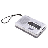 Maxbell Portable Pocket Mini Radio, BC-R21 FM/AM Operated by 2 AA Battery with Headphone Jack Port Radio. Designed for Life and Convenience (Sliver)