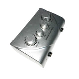 Maxbell Karaoke Audio Sound Echo Mixer with Dual Channel of Microphone silver