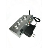 Maxbell Karaoke Audio Sound Echo Mixer with Dual Channel of Microphone silver
