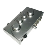 Maxbell Karaoke Audio Sound Echo Mixer with Dual Channel of Microphone silver