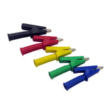 Maxbell 10PCS Multimeter Test Probes Crocodile Alligator Clips For 4mm Banana Plugs for Battery Chargers Solar Panel Electric Fence