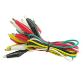 Maxbell (10 PCS/Set) 19'' Double-ended Alligator Clips Wire Crocodile Clips Cable