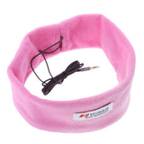 Max Soft Comfortable Noise Cancelling Wired Sleep Headphones Eye Mask pink